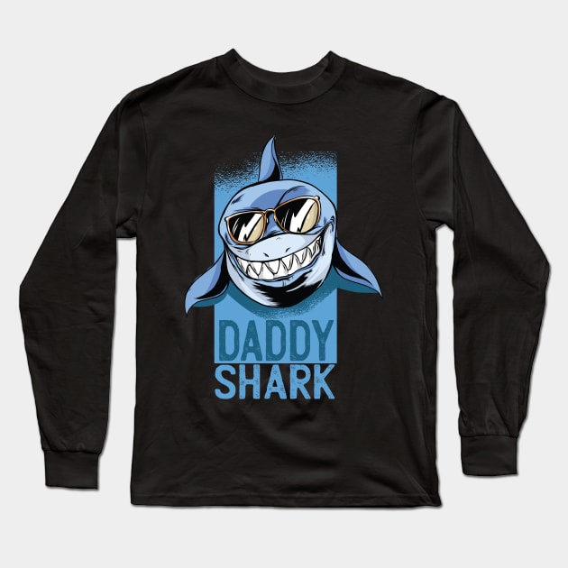 daddy shark Long Sleeve T-Shirt by ramonagbrl